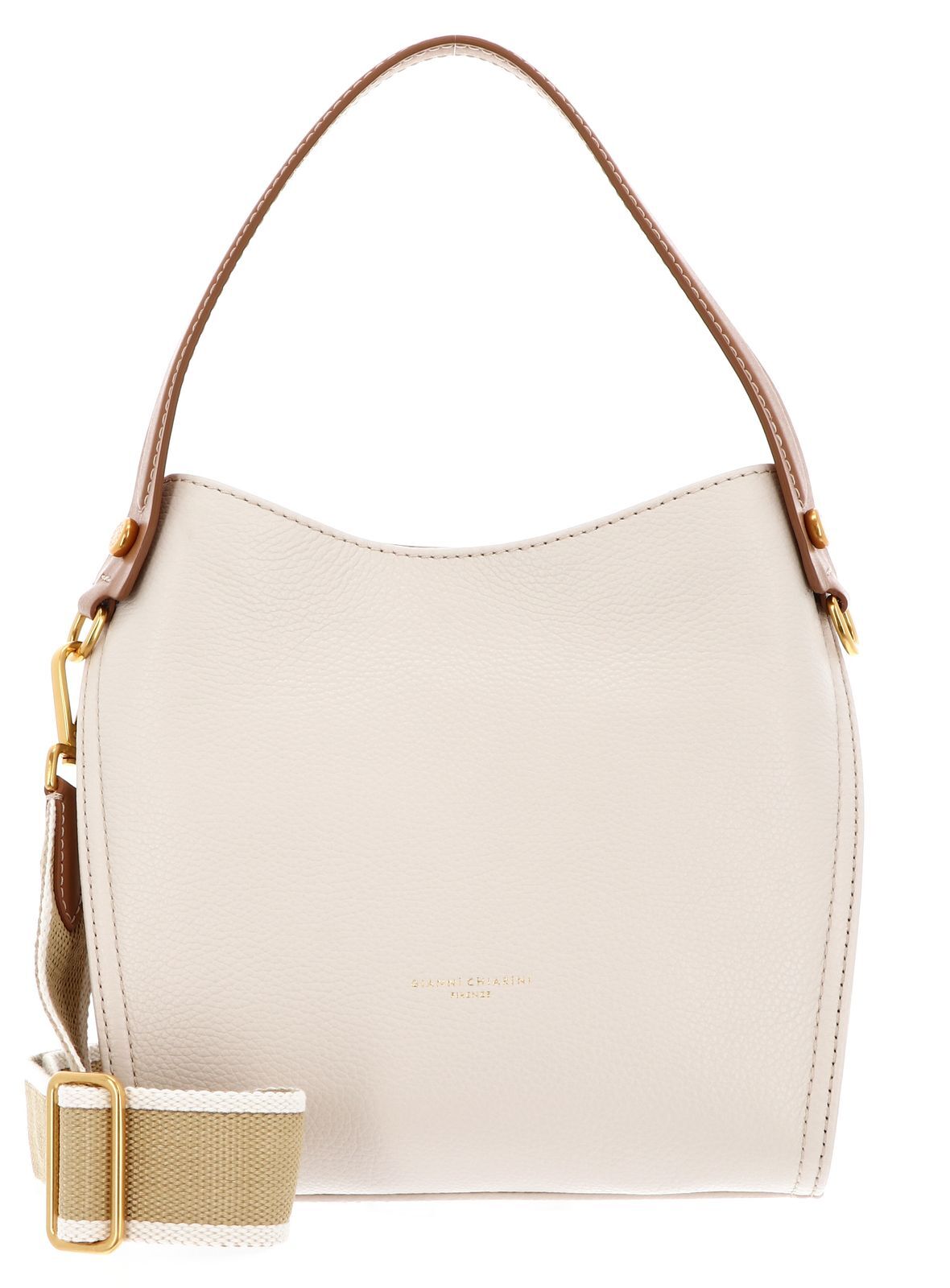 GIANNI CHIARINI Gisella Shoulder Bag Schultertasche Marble creme Neu