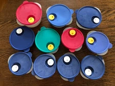 Crystalwave Tupperware Lot Of 22. 2642A 2640B 2647A 2645B With lids