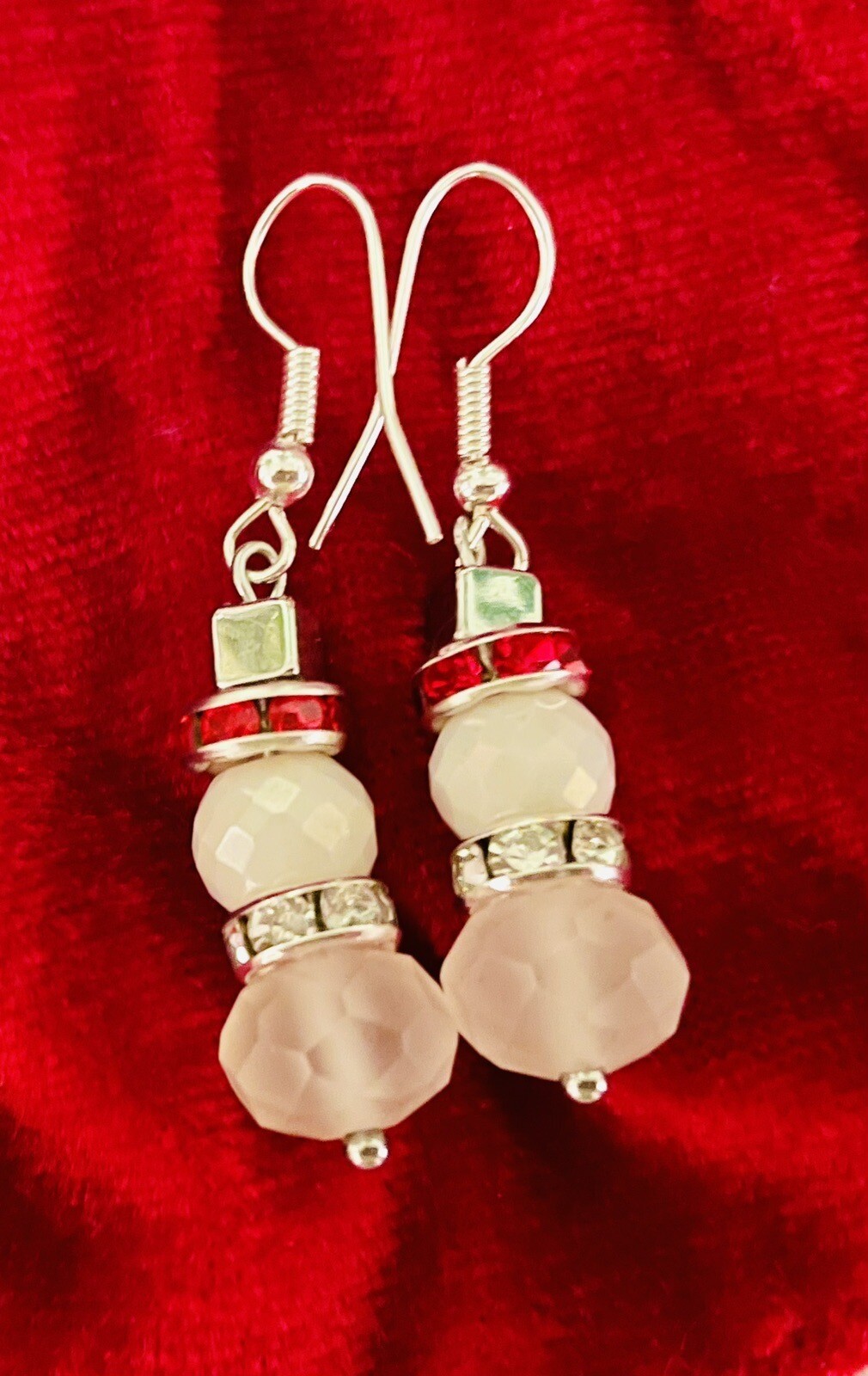 Handcrafted Swarovski Snowmen Crystal Earrings eBay