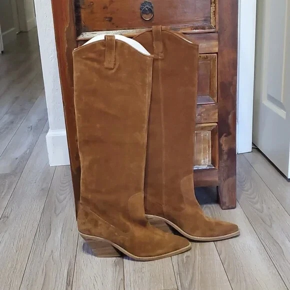 Bota de Vaquero Mujer Bronx Coñac Gamuza Cepillada Talla 40 Foto 2 de 4