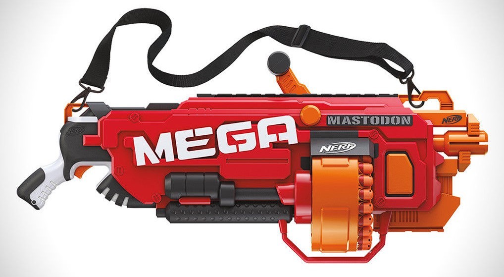 値下げ‼️6/22まで‼️マスターストレッチ　(レッド) NERF N-Strike 2016 MEGA Mastodon Motorised Blaster BOXSET - NEW