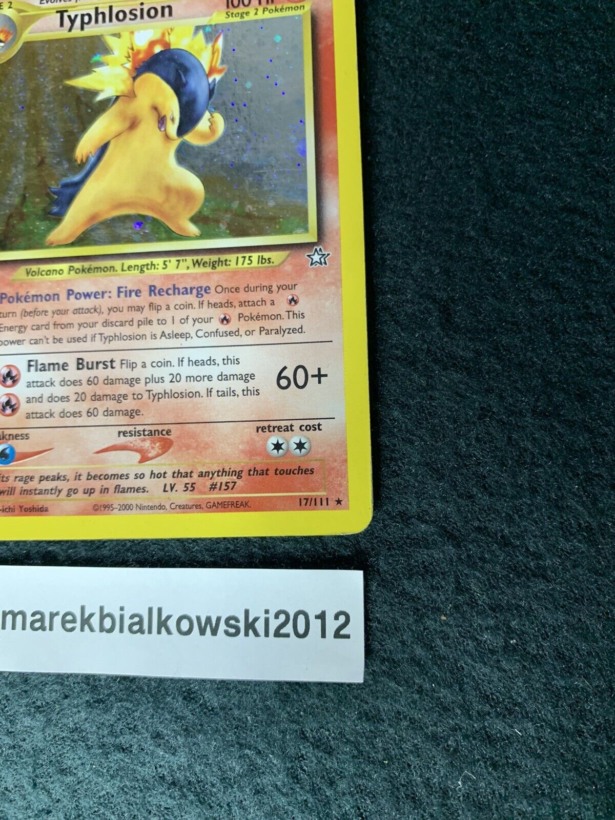 Pokemon - Typhlosion - HoloFoil Raro! - Neo Genesis - 18/111 - Veja as  fotos!