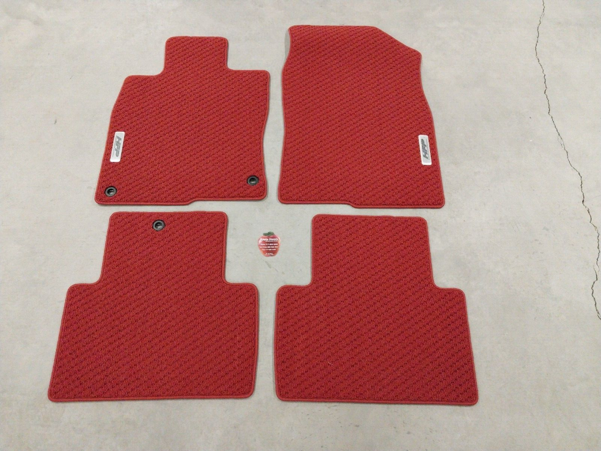 Genuine Honda Red HFP Carpet Mats 2017- 2020 Civic 2 Door SI 08p15