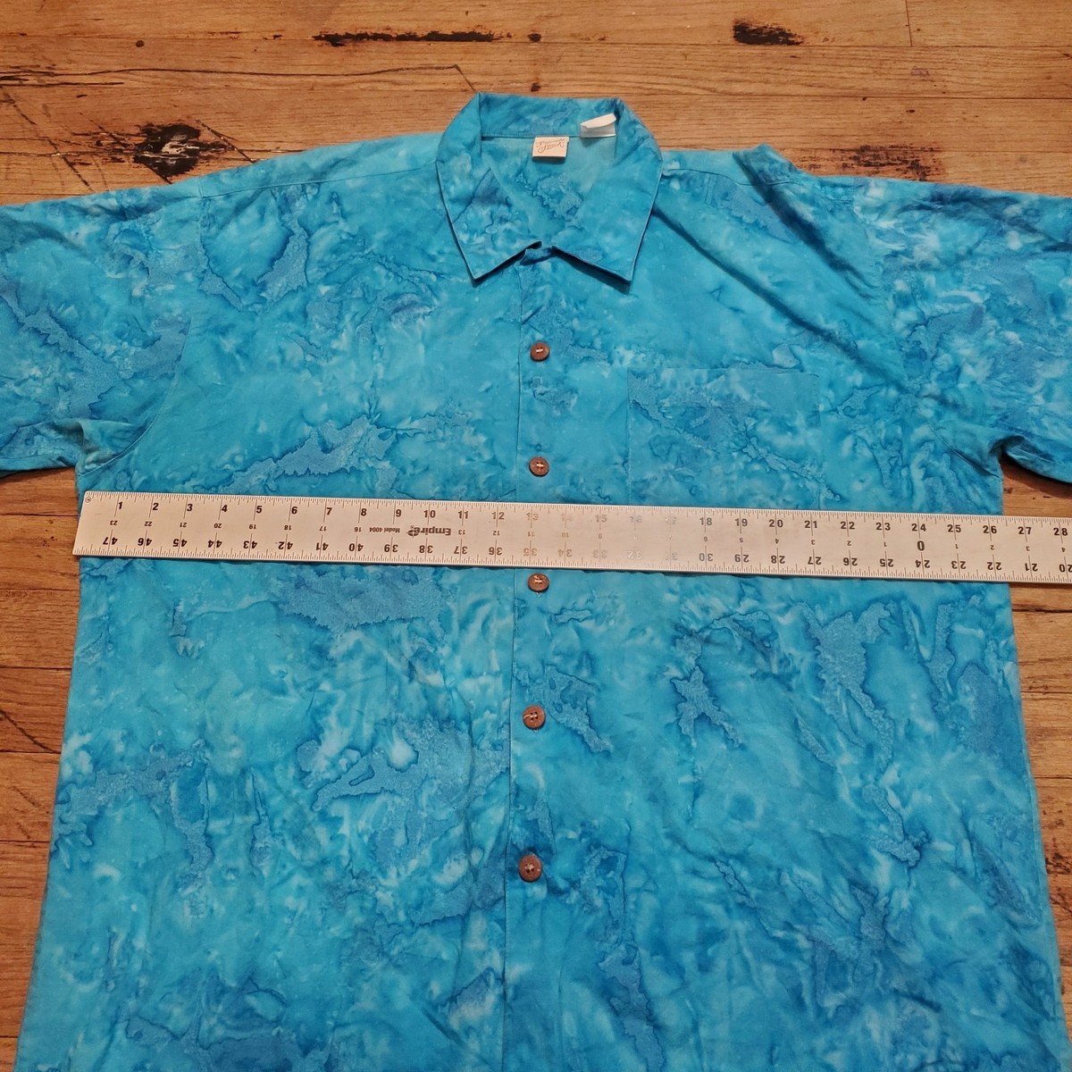 Vintage Hawaiian Shirt Men Private Stock Shark Fish All Overback Print Size Xl View 6
