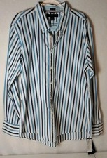NWT Tommy Hilfiger Sz XL Slim Fit Striped Blue/White Button Down Shirt