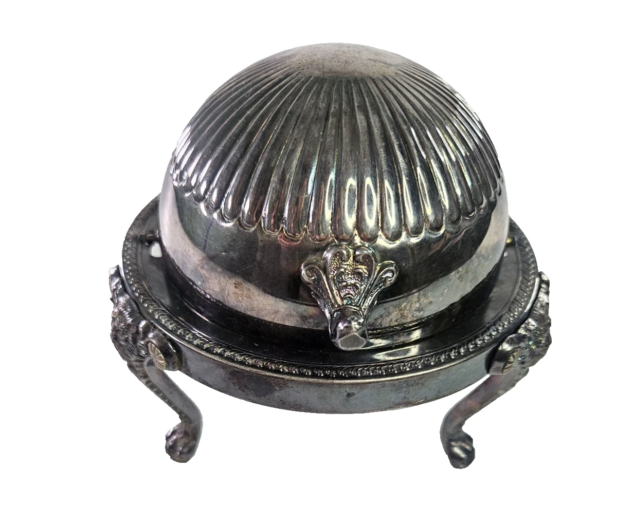 Wm. Rogers & Son Antique US Silver-Plated Butter Dishes for sale