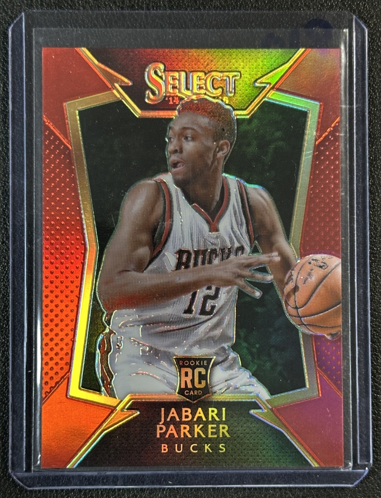 JABARI PARKER 2014-15 PANINI SELECT #99 PRIZM RED RC 121/149 BUCKS