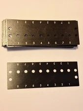 Vintage Lot of 19 Terminal Block Marking Strips 8 Position Insulation