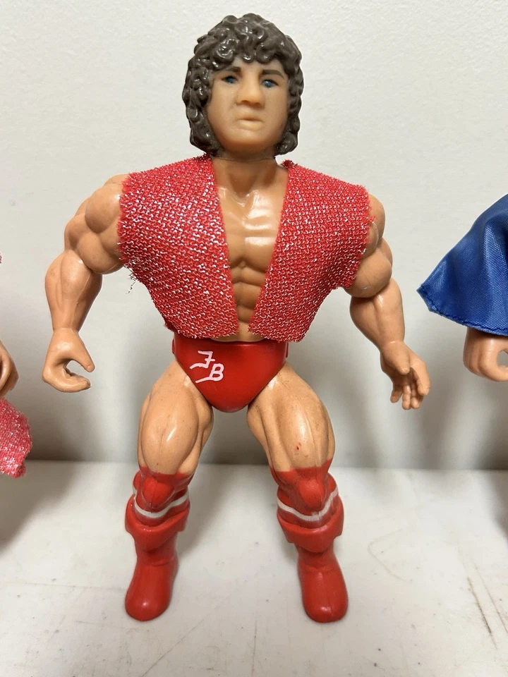 Lote de figuras de lucha libre AWA Remco fabulosos freebirds con túnicas y chaleco Foto 3 de 4