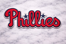 PHILIDELPHIA PHILLIES MLB IRON ON PATCH 4.5" X 1.5" FAST FREE SHIPPING