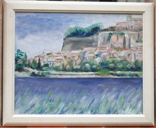 tableau de Waltraud Schauler: champ de lavandes à Grillon, Vaucluse