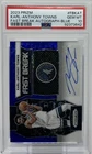 Karl-Anthony Towns Auto PSA 10 -2023 Panini Prizm Fast Break Blue /49 Knicks, UK