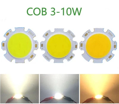 LED Chip COB 3W 5W 7W 10W 12W 15W Power Rund Länglich kaltweiß Warm Neutralweiss - Bild 1 von 4