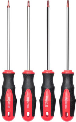 4PCS Magnetic Tip Torx Screwdriver Set, 4 Torx Star Screwdrivers, T20, T25, T27,