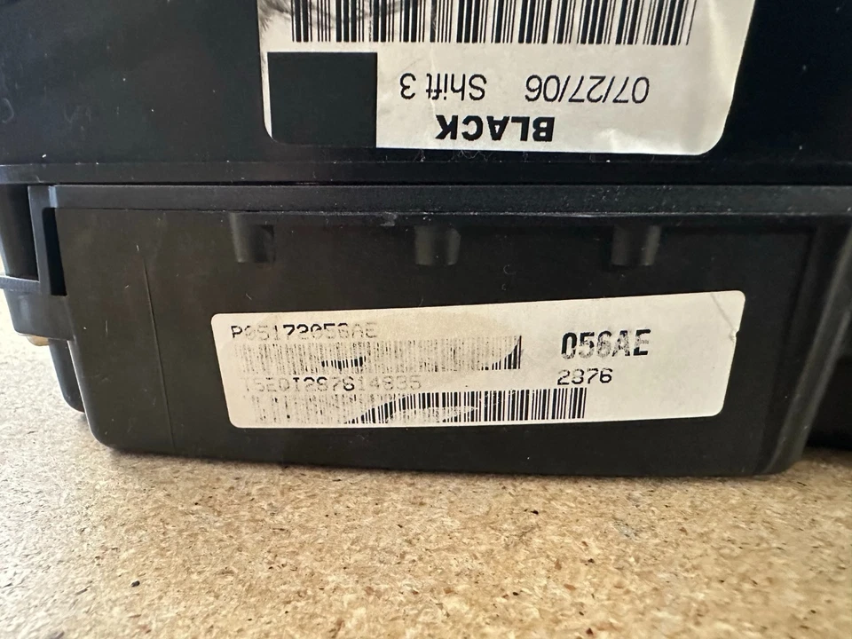 Cuadro de instrumentos velocímetro indicadores de panel de instrumentos Chrysler 300 2007 125.537 millas Foto 3 de 4