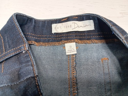 Cato Denim Pencil Skirt Denim Sz 8 pockets - Picture 3 of 10