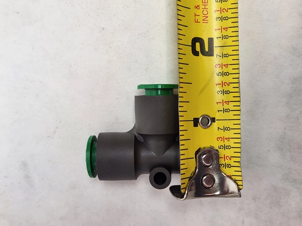 10 SMC KRT11-00 Tee Union Pneumatic Tube OD 3/8" Push In Fitting FLAME RESISTANT - Image 4 of 4