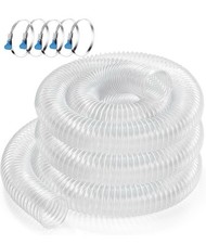 4”x 10ft PVC Dust Collection Hose Vacuum Hose Woodworking 5 Metal Hose Clamps