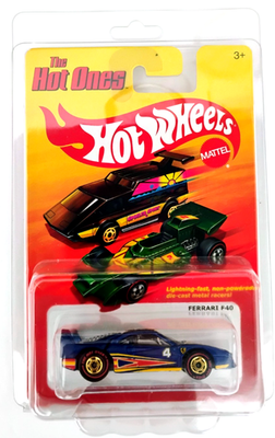 Hot Wheels The Hot Ones Ferrari F40 Blue Chase With Red Line