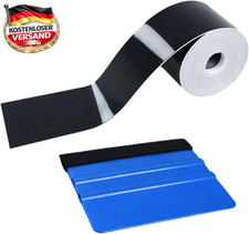 Autofolie Schwarz Glänzend, Vinylfolie Für Auto-Türen Und Fensterverkleidungen, 