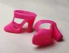Vintage Barbie Doll Hot Pink T Strap Shoes/Heels Japan