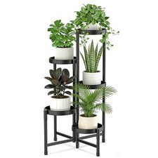 Metall Blumenständer 5 Etagen Pflanzenständer Mehrstöckig Blumen Pflanzenregal