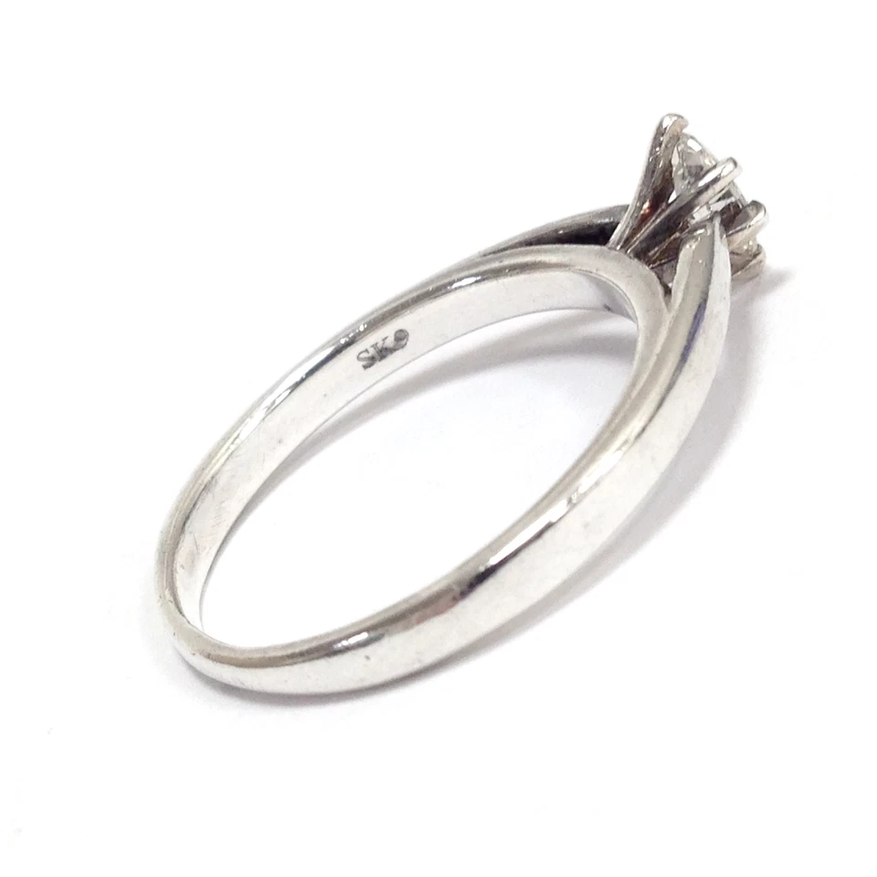 Platinaire ® SK9 Solitaire Marquise Diamond 0.20CT Engagement Ring Size 7-3/4 - Image 3 of 4