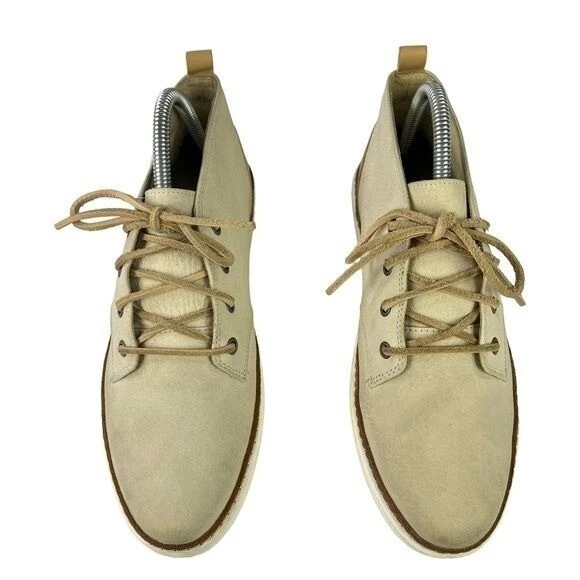 Botas UGG Kallisto Mujer Talla 8 Beige Cuero Zapatilla Botín Foto 4 de 4