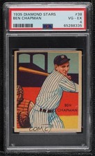 1934-36 National Chicle Diamond Stars R327 Ben Chapman #38 PSA 4 1q7