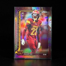 2025 Topps Chrome Trey Amos RC Football Leather Refractor Commanders CB