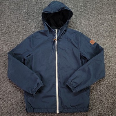 Element Skateboards Adler Jacket Men Medium Navy Full Zip Fleece Lined Grunge
