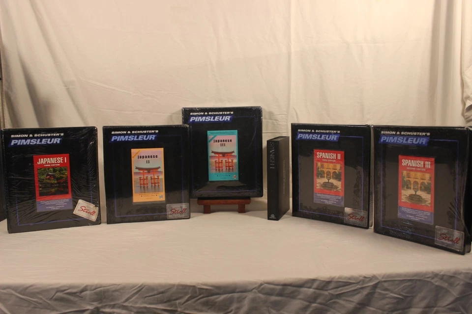 Simon & Schuster Pimsleur Language Course Set Japanese I-III & Spanish II-III - Image 3 of 4