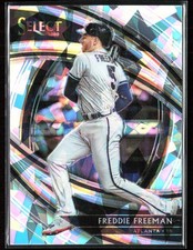 Freddie Freeman 2020 Panini Select Premier Cracked Ice /25 #179 Atlanta Braves