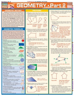 Geometry Part 2 QuickStudy Laminated Reference Guide (QuickStudy Academic)