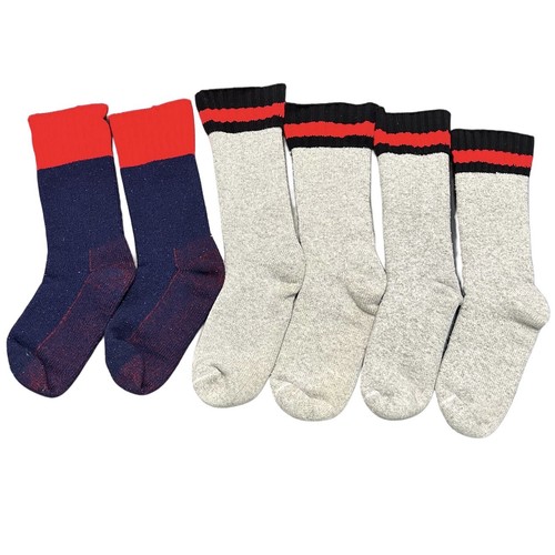 3X Vintage Heavyweight Cotton Thick Tube Boot Socks Lot Men’s Retro Outdoor 70s