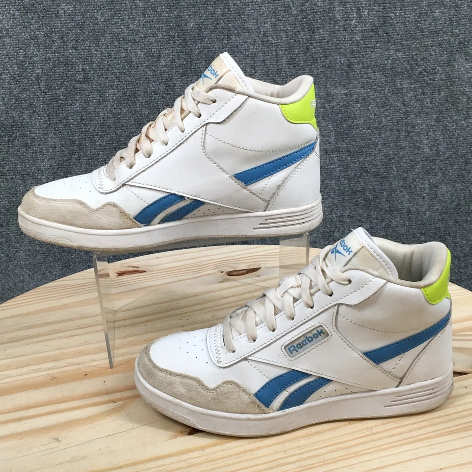 Zapatillas altas Reebok para mujer 7 Club C GX1985 blancas multicolores con cordones Foto 2 de 4