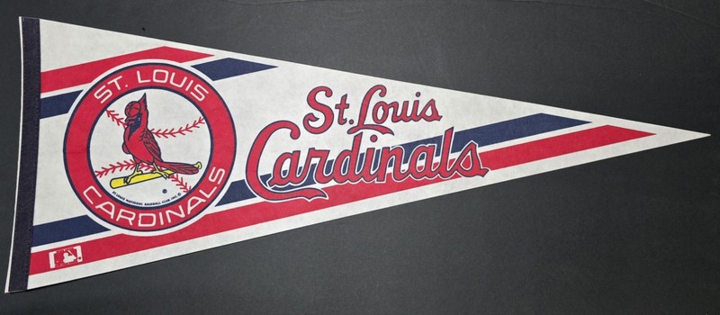 St Louis Cardinals Flag Pennant MLB Vintage 1980's 