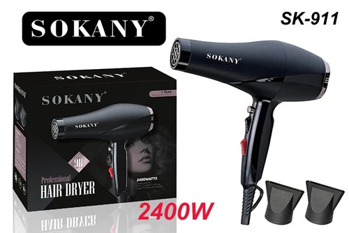 Sokany SK911 2400 Watt 220 Volt Professional Hair Dryer 220V-240V For Export - Picture 3 of 11