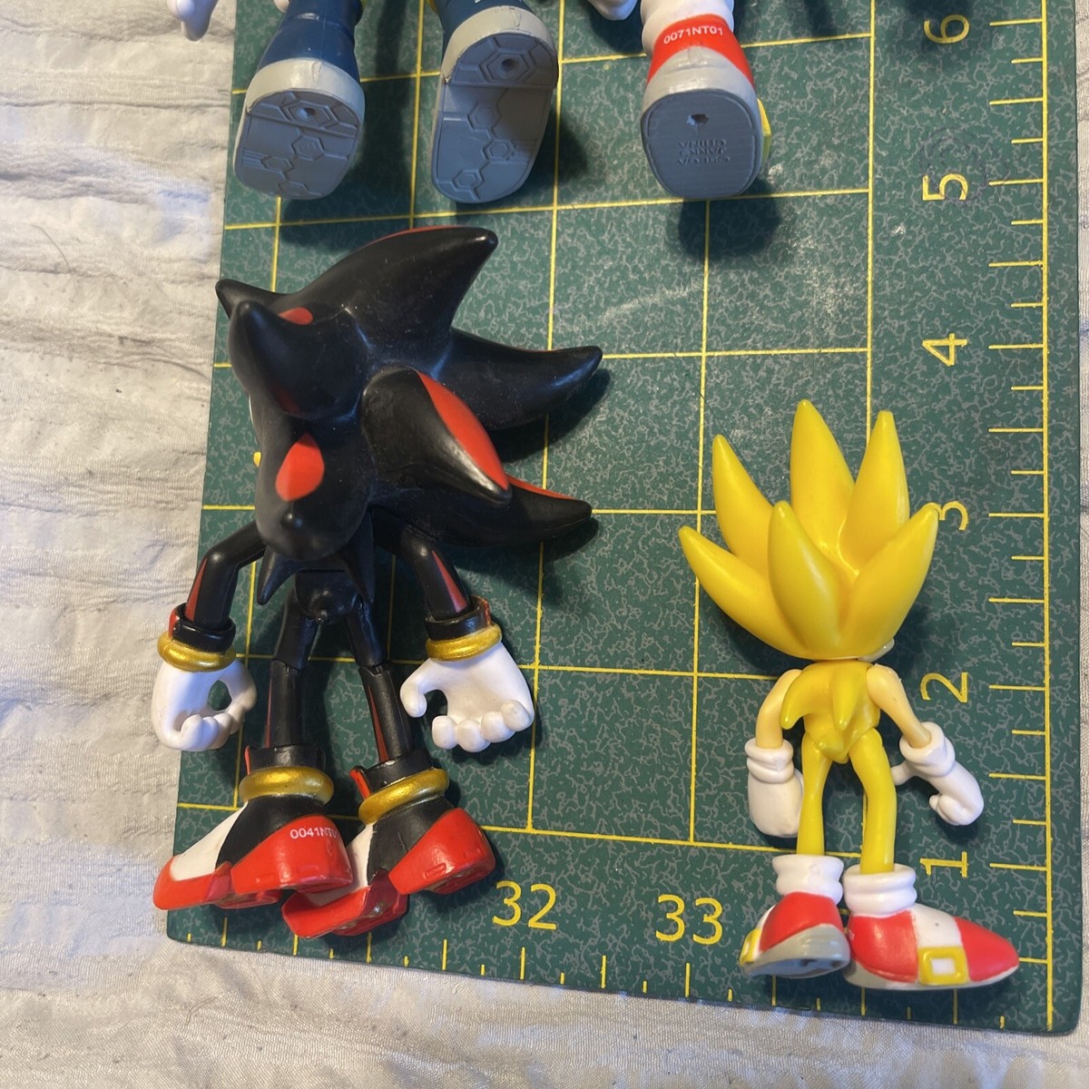 Jakks Pacific super Sonic the Hedgehog SHADOW silver 4” Figure lot set