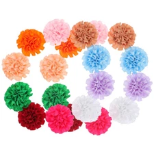 20 Pcs Dog Bows for Collars Flowers Party Pet Decor Wrinkle