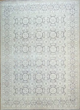 Fantastic Floral - Oriental Pakistani Rug - Transitional Carpet - 9.2 x 12.1 ft.