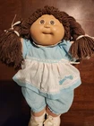 1985 Cabbage Patch Kids Doll Brown Hair, Brown Eyes. W/Adoption CERT. SEE DESC.