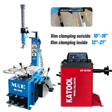 M&E Tire Changer Machine ME-T450 + Wheel Balancer KT-B700 Warehouse Pick Up