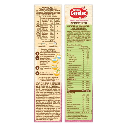Nestlé CERELAC Fortified Baby Cereal with Iron & Protein 10 to 24 Months, 300 gm - Picture 17 of 32