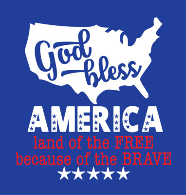 God Bless America Land of the Free Because of the Brave shirt USA t-shirt 4th