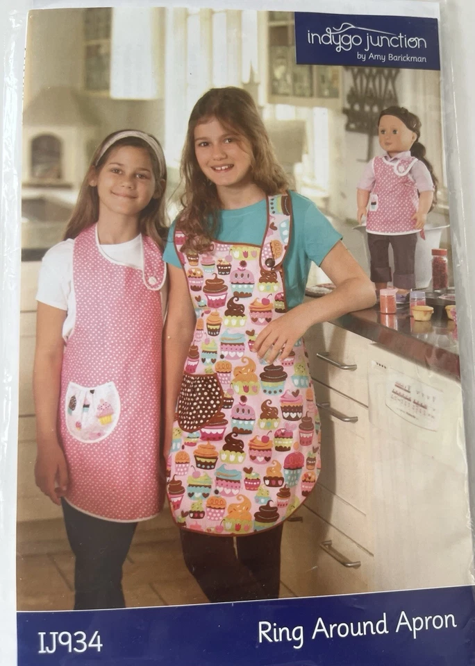 Indygo Junction RING AROUND APRON Cupcakes Pattern for Children & 18" Doll IJ934 - Image 2 of 4