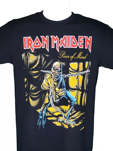 IRON MAIDEN PIECE OF MIND NEW Band Merch Black T shirt
