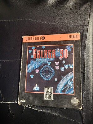 Galaga '90 (TurboGrafx-16, 1989) Complete/ box has slightly damages