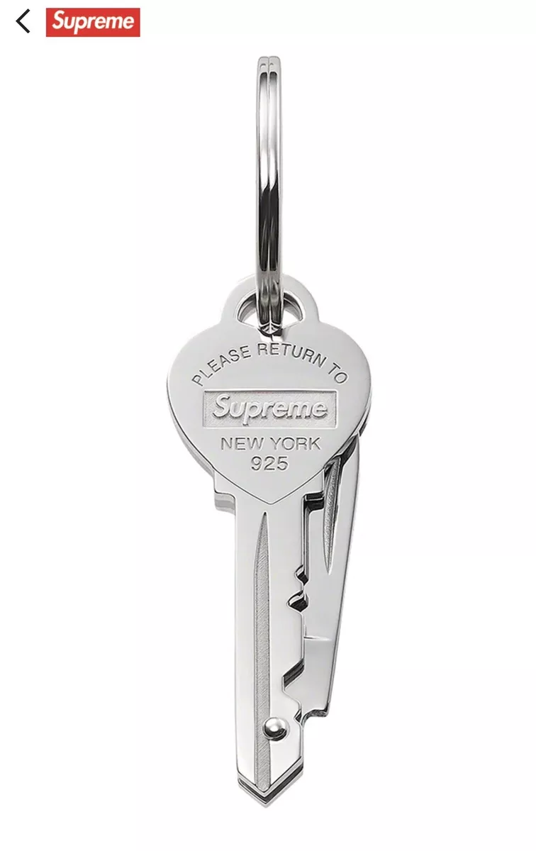 Supreme/Tiffany & Co. Heart knife keychain