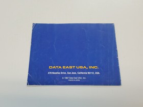 Burger Time Authentic Original NES Nintendo Manual Only *Creasing